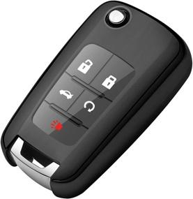 img 4 attached to Tukellen Chevrolet Protection Compatible Key Black