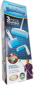 img 4 attached to 🧹 Schticky 3 Piece Lint Roller Set: Extendable Pole, Reusable & Washable - Effortless Cleaning for Clothes, Furniture, Car and Pet Hair
