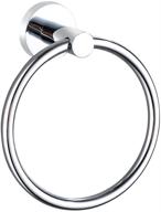 🛁 stylish stainless steel chrome hand towel ring holder: a must-have for bathroom and kitchen logo