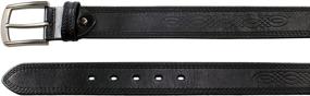 img 1 attached to 👔 Gelante Men's Leather Belt - Classic Black L: Stylish Men's Accessories and Belts