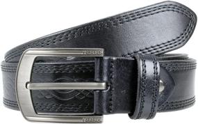 img 2 attached to 👔 Gelante Men's Leather Belt - Classic Black L: Stylish Men's Accessories and Belts