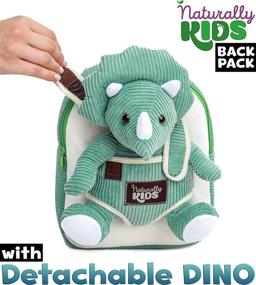img 2 attached to 🦖 Playful Green Dinosaur Backpack for Kids - Fun and Functional Toy Organizer
