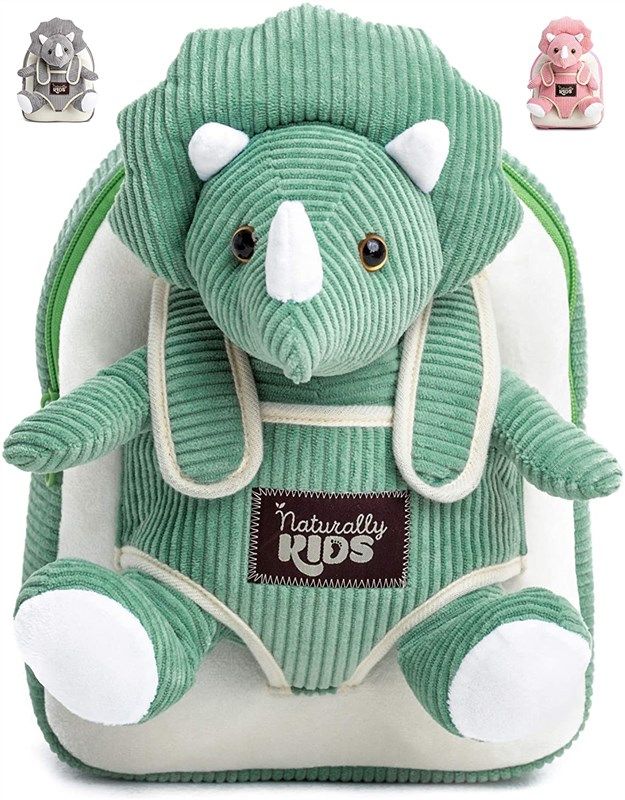 green dinosaur backpack toys kids 로고