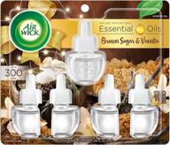 🍂 air wick запас scented oil 5 шт., коричневый сахар и ваниль, аромат осени, осенний спрей, 0,67 жидк. унций (упаковка из 5 шт.), эфирные масла, освежитель воздуха для улучшения seo. логотип