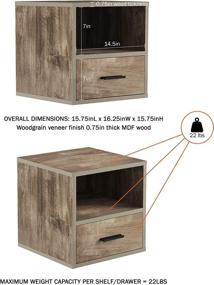 img 2 attached to 🏢 Efficiently Organize and Beautify Your Space with the Lavish Home Gray Stackable End Table