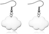 ☁️ charming handmade cloud dangle earrings: beautiful weather jewelry for women and girls logo