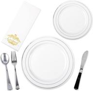 150-piece pack of luxtensil heavyweight disposable utensils логотип