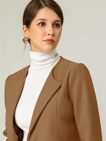 img 2 attached to X Large Women's Allegra Mid-Length Collarless Minimalist Coats, Jackets & Vests