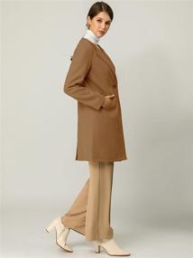 img 1 attached to X Large Women's Allegra Mid-Length Collarless Minimalist Coats, Jackets & Vests