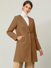 img 3 attached to X Large Women's Allegra Mid-Length Collarless Minimalist Coats, Jackets & Vests