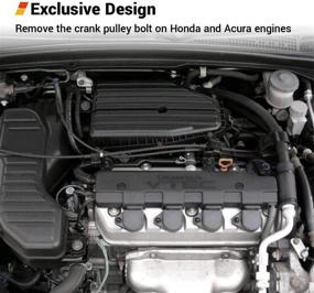 img 2 attached to 🔧 Honda Acura EWK Crankshaft Crank Pulley Wrench Holder Tool