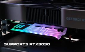 img 3 attached to Усилите ваш геймерский конфигурации с Держателем GPU EZDIY-FAB RGB - Предотвращайте провисание видеокарты и добавьте красочное RGB-освещение!