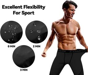 img 1 attached to 🩲 Milin Naco Men's Compression Pants: Ultimate Performance & Comfort for Running, Yoga & Sports with Convenient Pocket