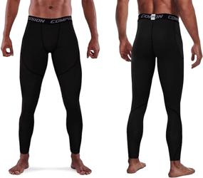 img 3 attached to 🩲 Milin Naco Men's Compression Pants: Ultimate Performance & Comfort for Running, Yoga & Sports with Convenient Pocket