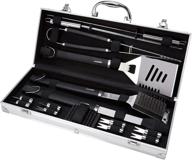 🔥 enhance your grilling experience with amazon basics grilling tool set - 15piece logo