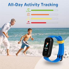 img 2 attached to 🎁 ONIOU Kids Fitness Tracker Watch for Ages 5+, Waterproof Activity Tracker with Heart Rate Monitor, Sleep Tracker, Alarm Clock, Pedometer Watch, Boys Girls Teen Fitness Watch, Perfect Gift