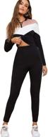 👚 sweatyrocks women's 2-piece crop sweatshirt and long pants tracksuit set - stylish sportswear логотип