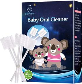 img 4 attached to 🦷 Baby Toothbrush and Tongue Cleaner Set - Dental Care for Newborns to 36 Months, 36 Pieces + 4 Bonus Pieces