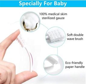 img 2 attached to 🦷 Baby Toothbrush and Tongue Cleaner Set - Dental Care for Newborns to 36 Months, 36 Pieces + 4 Bonus Pieces