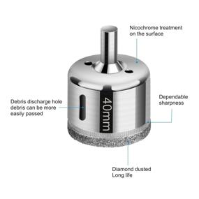 img 3 attached to 🔍 Porcelain Extraction Glass Drill Bits