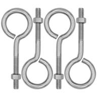 stainless eyebolts threaded tie downs securing logo