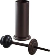 🚽 hihia bronze toilet plunger: heavy duty metal canister holder for effective bathroom plunging and deep cleaning logo