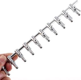 img 1 attached to 🐠 Enhance Your Aquarium's Aeration System with uxcell 10-Way Air Pump Control Valve Manifold Taps in Silver Tone