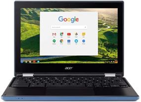 img 1 attached to 🔵 Renewed Acer R11 Convertible 2-in-1 Chromebook - Blue, 11.6" HD Touchscreen, Intel N3060 1.6Ghz up to 2.48GHz, 4GB RAM, 32GB SSD, Webcam, Bluetooth, Chrome OS