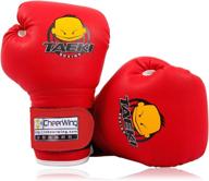 🥊 cheerwing kids boxing gloves: 4oz training mitts for youth, toddlers - kickboxing, muay thai gloves logo