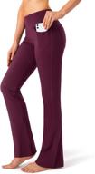 women's g gradual high waist bootcut yoga work pants with 4 pockets: stylish and functional logo