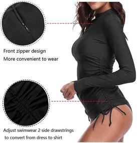 img 1 attached to Womens Protection Sleeve Swimsuit Wetsuit Women's Clothing