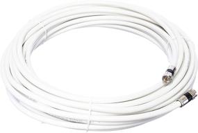 img 3 attached to 🔌 High-Quality 75' Feet White RG6 Coaxial Cable with Connectors – F81/RF, Digital Coax for Cable TV, Antenna, Satellite – CL2 Rated, 75 Foot Length