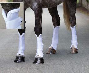 img 1 attached to Shires Airflow Turnout Socks White