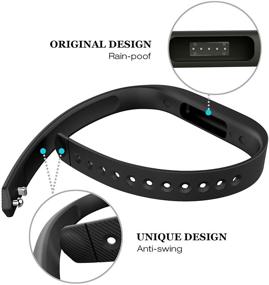 img 1 attached to 📿 Greeninsync Compatible with Flex 2 Bands: Soft Silicone Bracelet Strap for Flex 2 Watch - Adjustable Wristband with Fastener Clasp for Small/Large Sizes