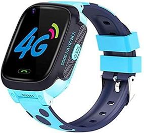 img 3 attached to 🌊 Y95 Kids Smart Watch with Full Touch Screen, 4G Video Call, Waterproof, WiFi, GPS Location Tracker, SIM, and Anti-Lost - Blue