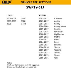 img 1 attached to 🚗 Enhance Your Toyota/Lexus Driving Experience with the CRUX SWRTY-61J Radio Replacement Interface: Steering Wheel Control, JBL Amp, AUX and Backup Camera Integration (2003-2017)