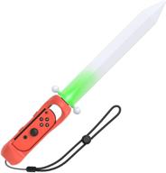 🎮 nintendo switch led game sword for skyward sword hd 2021 - hand grip sword with adjustable wrist strap for right joy con (red) logo