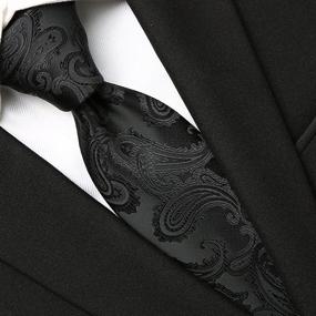 img 2 attached to 👔 Enhance Your Style with KissTies Paisley Wedding Neckties: Magnetic Men's Accessories for Ties, Cummerbunds & Pocket Squares