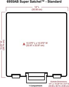 img 1 attached to 📦 ArtBin Super Satchel 1-Compartment Box – Clear/Gold Craft Organizer (1-Pack)