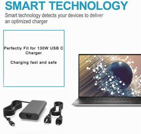 img 1 attached to 💻 Dell-XPS 15 9500 9575 17 9700 Laptop USB C Charger with 130W Power Supply Adapter Cord