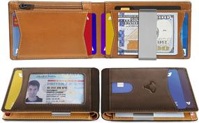 img 1 attached to 💼 Bulliant Leather Wallet Holders for Men - 11 Card Slots - Stylish Accessories for Cards, Money, and Organizers