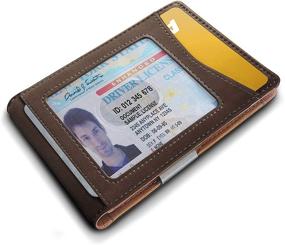 img 2 attached to 💼 Bulliant Leather Wallet Holders for Men - 11 Card Slots - Stylish Accessories for Cards, Money, and Organizers