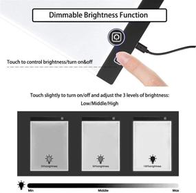 img 1 attached to 💎 Zcyln Набор A4 LED планшет для рисования бриллиантов с металлической подставкой и аксессуарами - 3 уровня регулируемой яркости для написания и рисования 5D искусства бриллиантов - питание через USB.