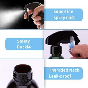 img 2 attached to 💦 ZIBARBER Plastic Bottles Misting Bottle: Stay Refreshed with Mist Coolness