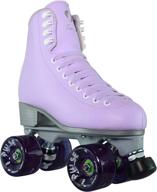 🛼 jackson - women's and girls' finesse viper outdoor roller skates, quad boot with vinyl-coated atom pulse lite wheels logo