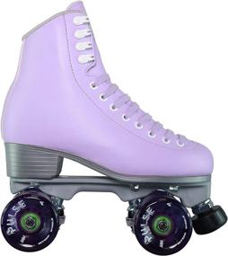 img 3 attached to 🛼 Jackson - Women's and Girls' Finesse Viper Outdoor Roller Skates, Quad Boot with Vinyl-Coated Atom Pulse Lite Wheels