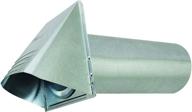 4-inch deflecto dryer vent, galvanized vent hood with wide mouth design, silver finish (gvh4nr) логотип