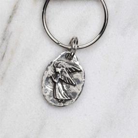 img 3 attached to Danforth Keyring Guardian Pewter Handcrafted