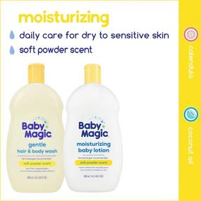 img 2 attached to 👶 Baby Magic Calendula & Coconut Oil Hair & Body Wash - Tear-Free, Paraben-Free, Phthalate-Free, Sulfate-Free, Dye-Free formula, 16.5 Fl Oz
