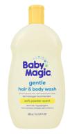 👶 baby magic calendula & coconut oil hair & body wash - tear-free, paraben-free, phthalate-free, sulfate-free, dye-free formula, 16.5 fl oz logo